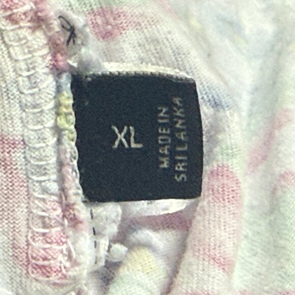 Lauren Ralph Lauren Black Label Pajama Set Womens XL Floral Capri Sleepwear - Picture 3 of 9